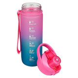 Drinkfles 750 ml blauw/ roze