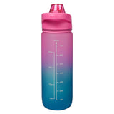 Drinkfles 750 ml blauw/ roze