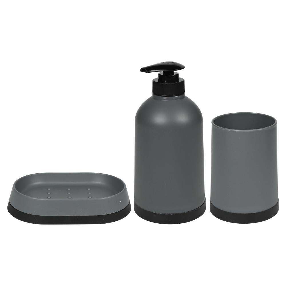 Ensemble de salle de bains gris 3 pcs