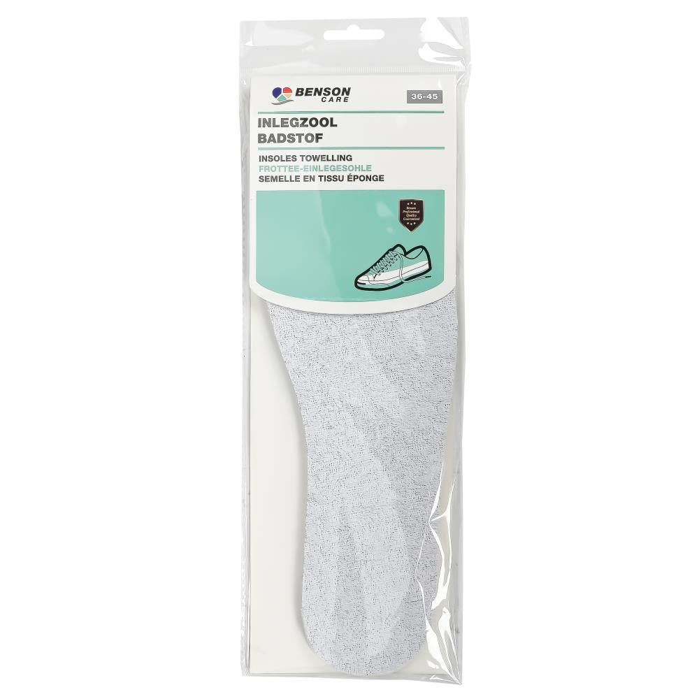 Semelle en tissu éponge  taille  36-45
