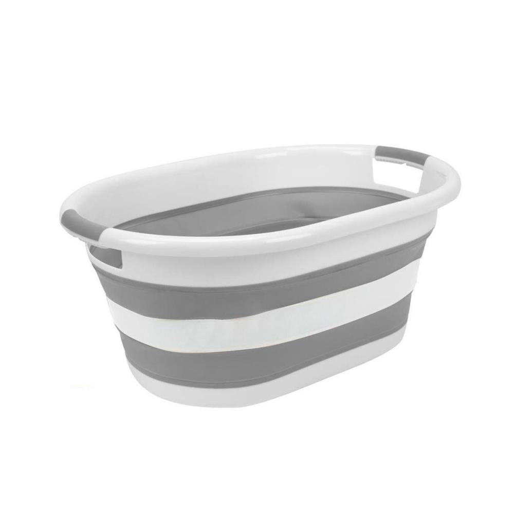Panier à linge pliable 39 ltr gris