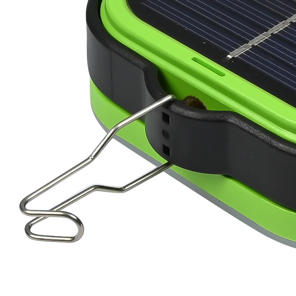 Campinglamp solar met powerbank