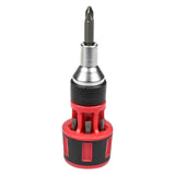 Schroevendraaier ratel stubby met bits 7 dlg