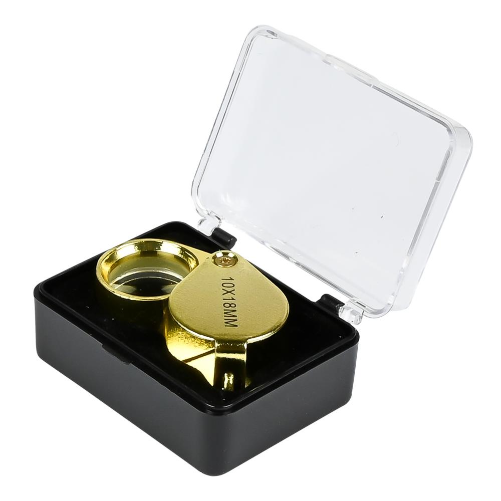 Magnifying glass diamondair gold