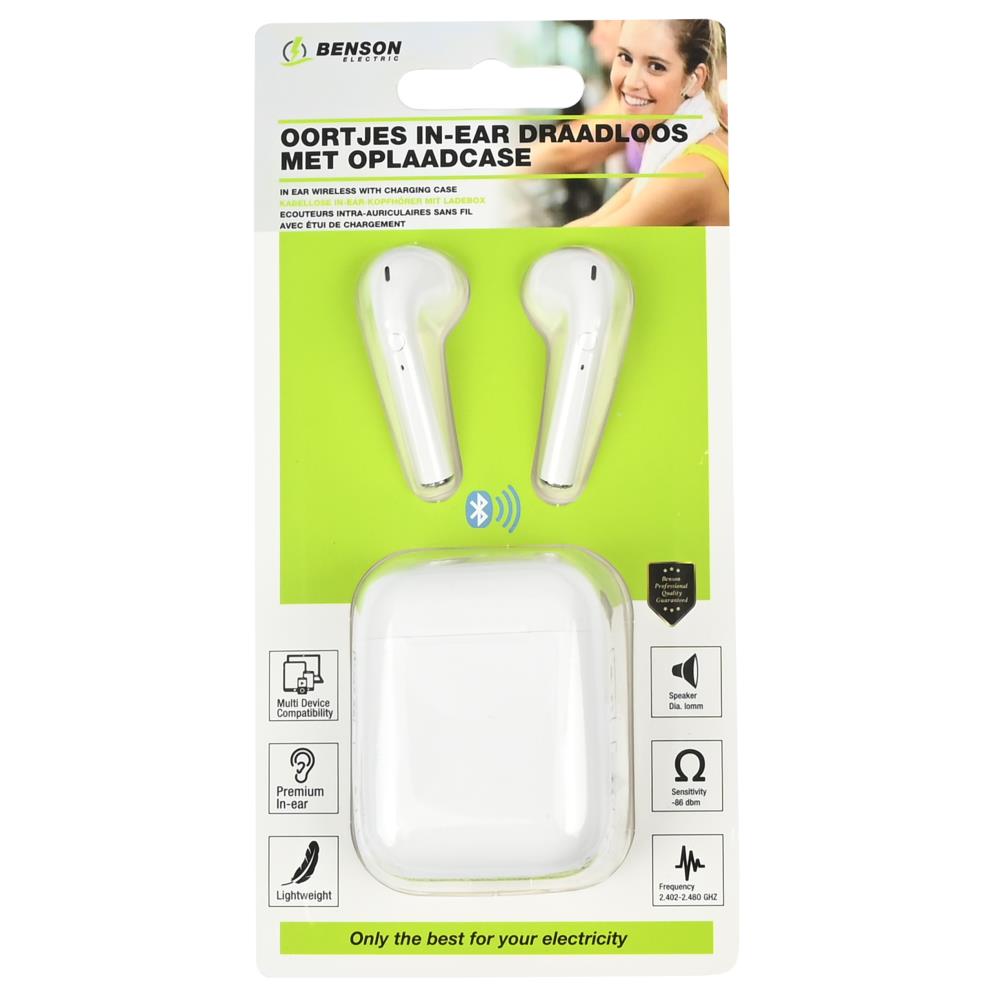 In ear wireless with charging case