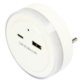 Nachtlamp USB-A en USB-C met sensor
