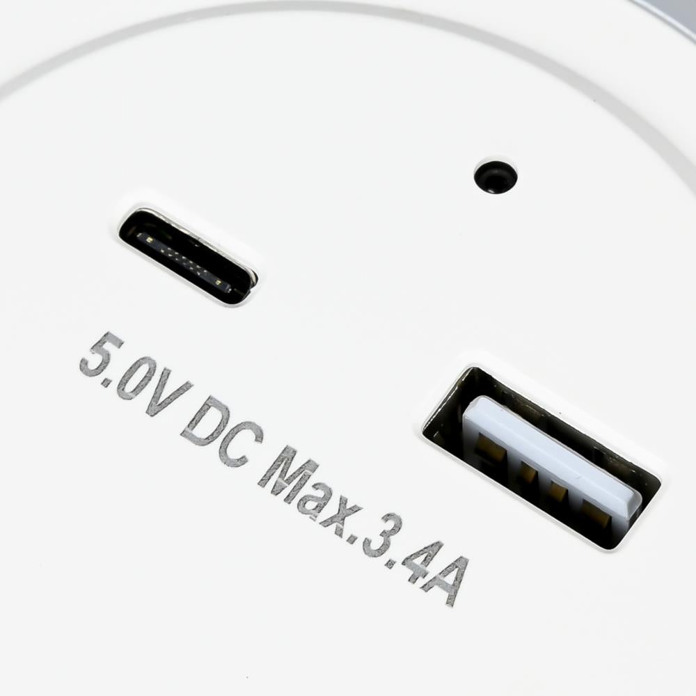 Nachtlamp USB-A en USB-C met sensor