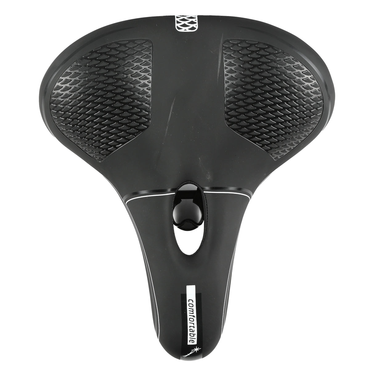 Bicycle saddle soft comfort ventilation