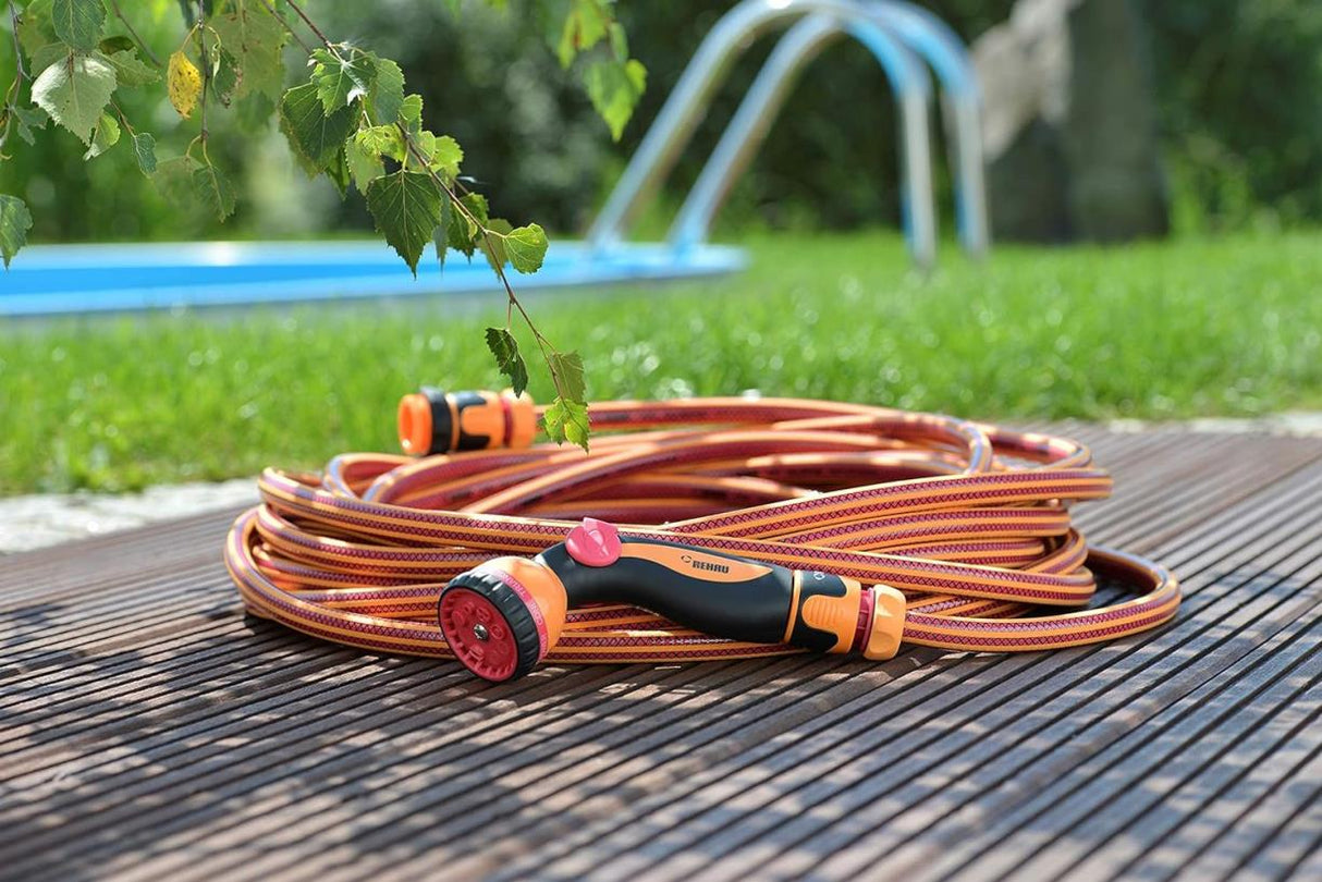 Rehau Garden hose set 25 m complete red 