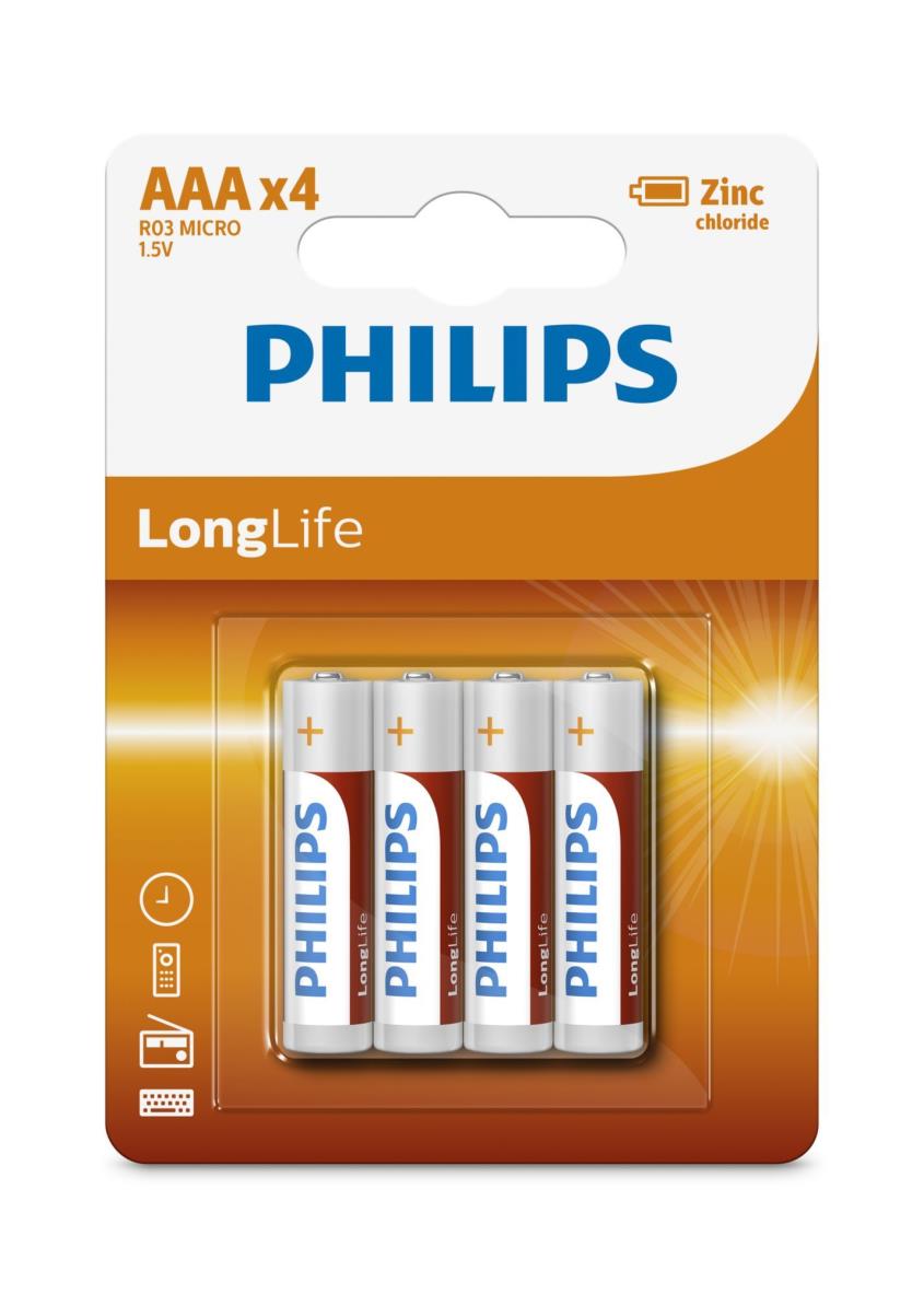 Philips Longlife AAA 4 dlg