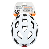 Casque de vélo adultes avec éclairage blanc M