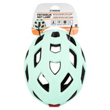 Casque de vélo adultes avec éclairage vert menthe L