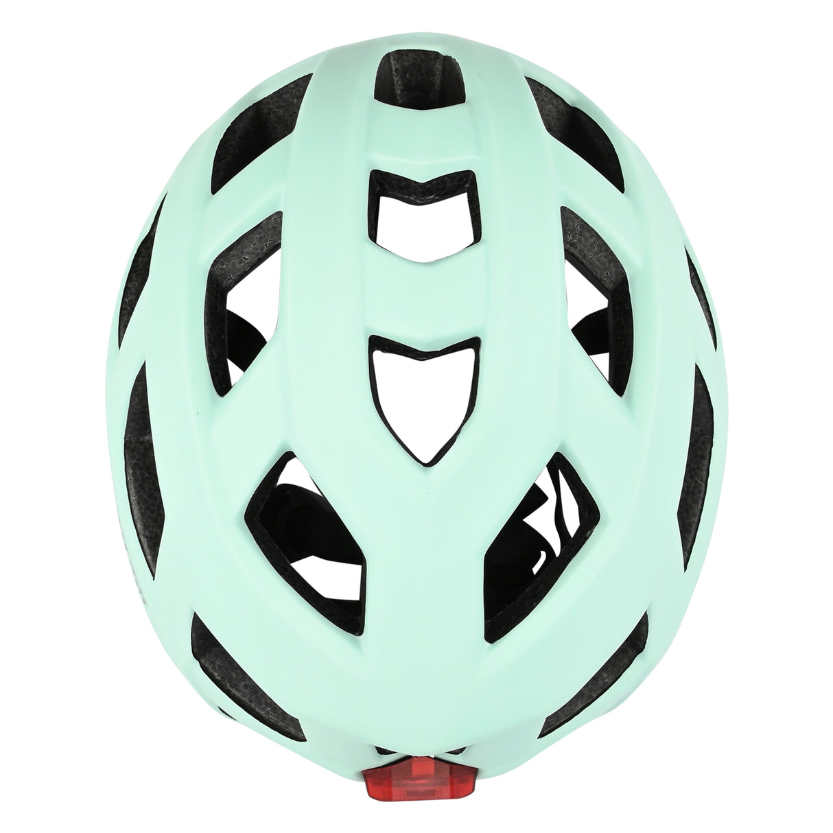 Casque de vélo adultes avec éclairage vert menthe L