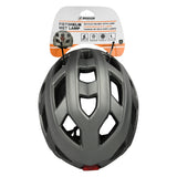 Casque de vélo adultes avec éclairage gris L