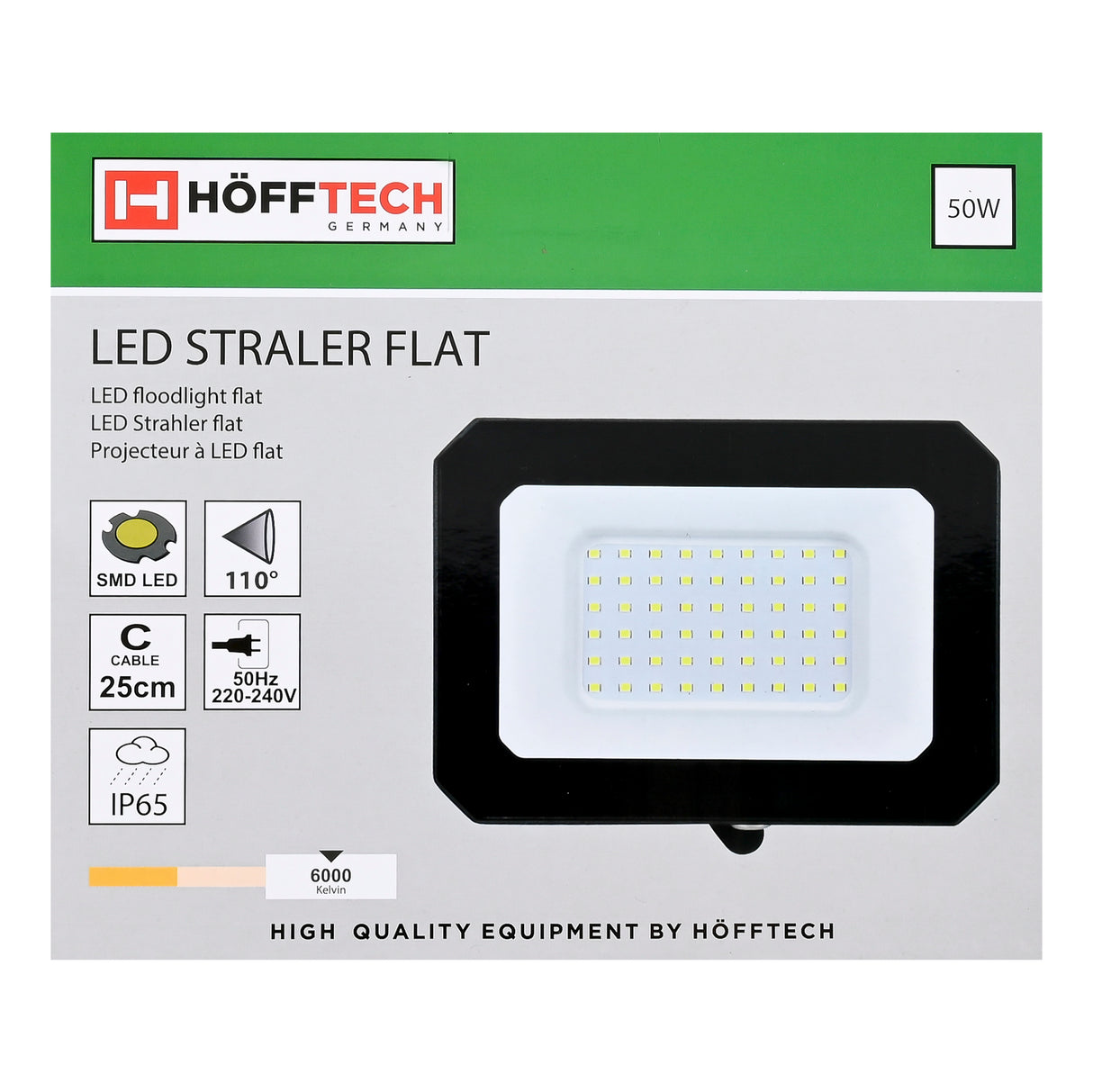 LED straler flat 50W SMD