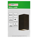 Wandlamp vierkant hoog up&down light IP65