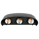 LED Wandlamp half rond up&down light 3 lampen IP65