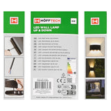 LED Wandlamp half rond up&down light 3 lampen IP65