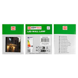 LED Wandlamp vierkant 4W IP65