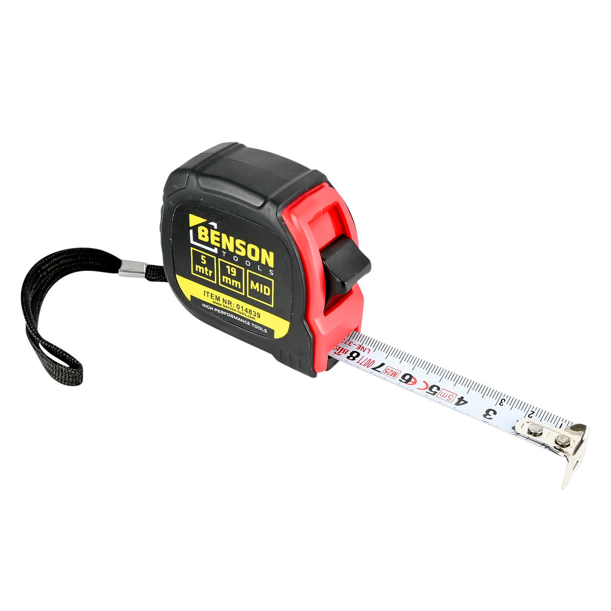 Measuring tape 5 meter x 19 mm MID