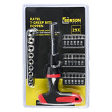 Ratchet T-handle socket bits 29 pcs