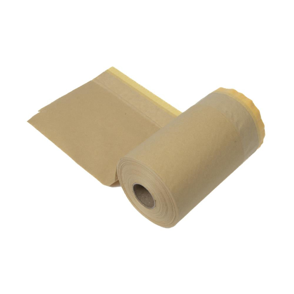 Afdekpapier met tape 250 mm x 30 mtr