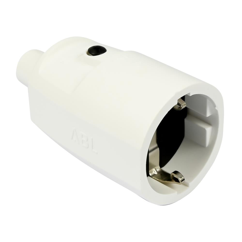 Stekker PVC contra + RA wit