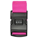 Sangle de bagage + verrou à combinaison  fuchsia