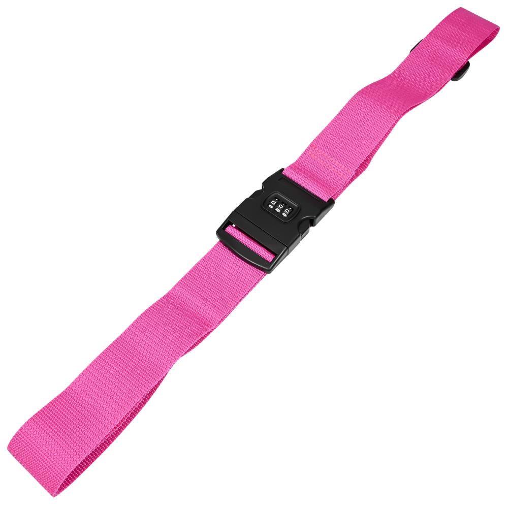 Sangle de bagage + verrou à combinaison  fuchsia
