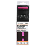Sangle de bagage + verrou à combinaison  fuchsia