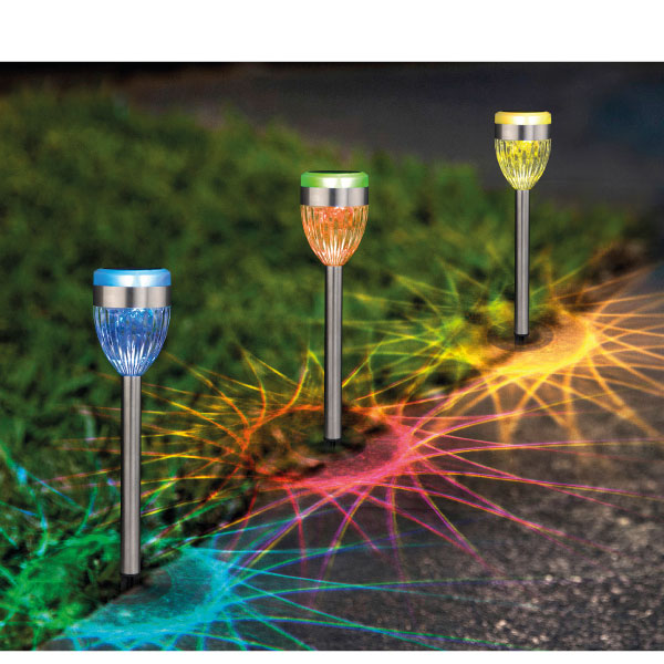 Garden light solar torch RGB 37 cm display