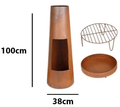 Bowl de feu 38x38x100 cm