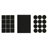 Anti-scratch felt 25 pcs  black