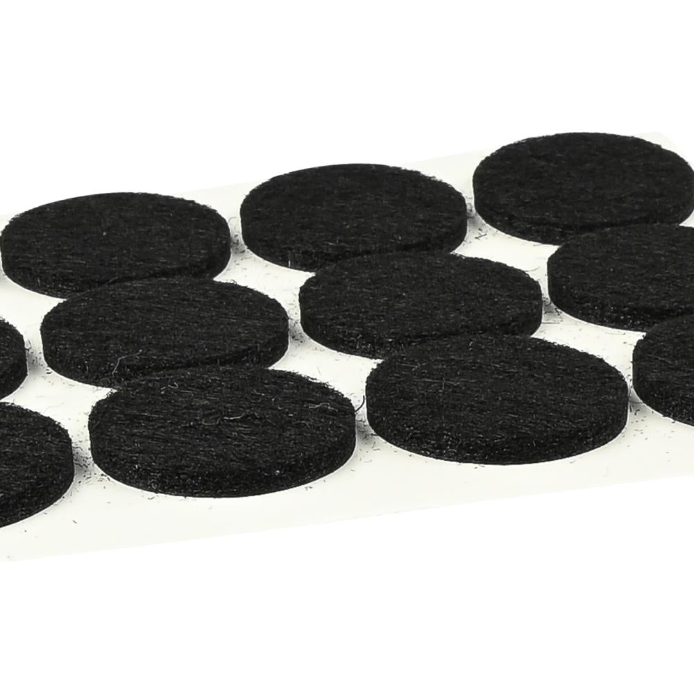 Anti-scratch felt 25 pcs  black