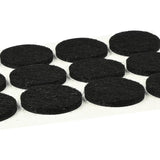Anti-scratch felt 25 pcs  black