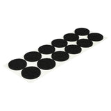 Patins feutre anti-rayure ø28 mm 12 pcs noir
