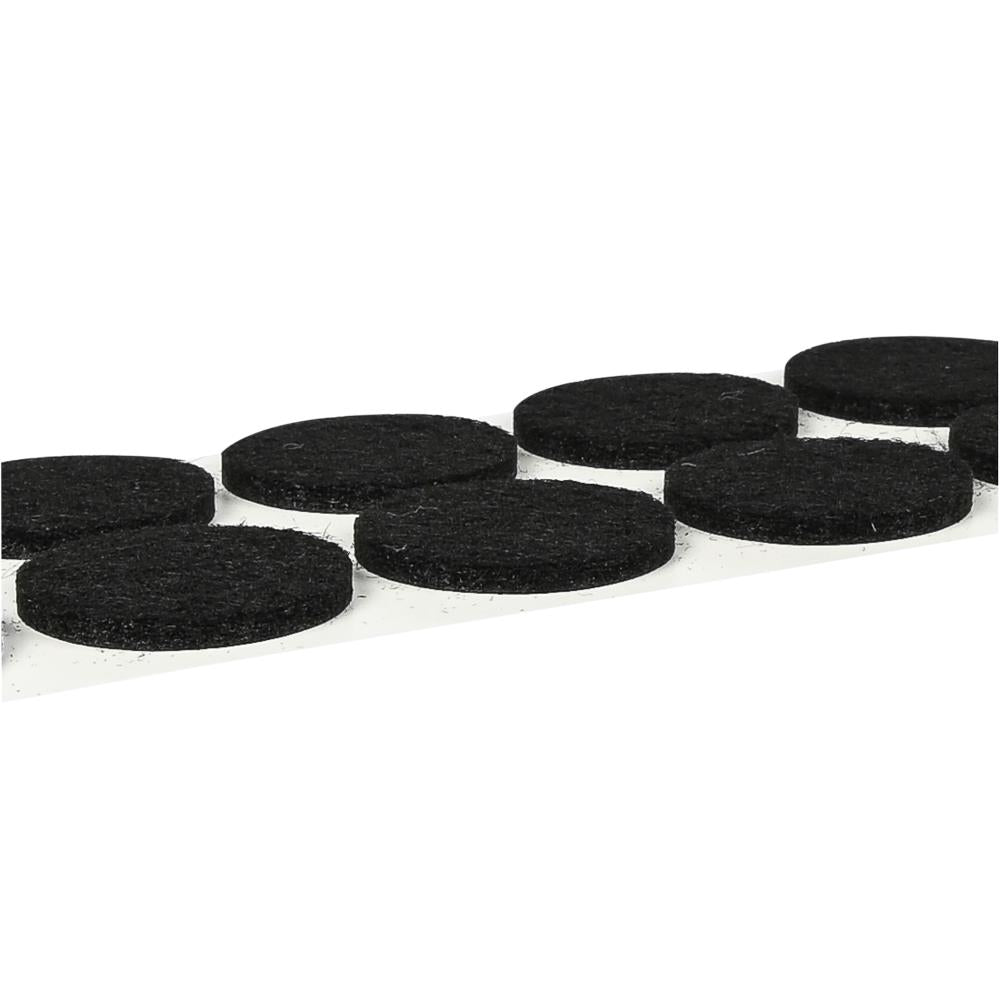 Patins feutre anti-rayure ø28 mm 12 pcs noir