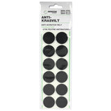 Patins feutre anti-rayure ø28 mm 12 pcs noir