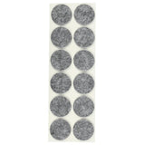 Anti-scratch felt ø28 mm 12 pcs grey