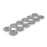 Anti-scratch felt ø28 mm 12 pcs grey