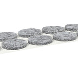 Anti-scratch felt ø28 mm 12 pcs grey