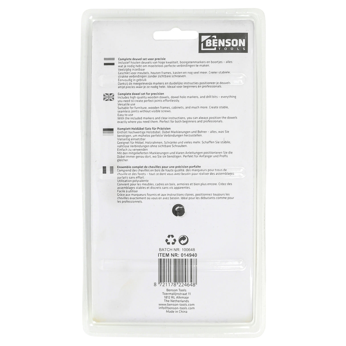 Ensemble de chevilles 43 pcs
