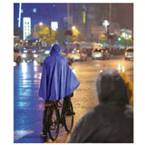 Poncho duurzaam donkerblauw