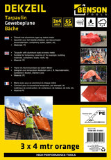Bâche 3 x 4 m orange