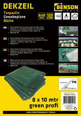 Bâche 8 x 10 m vert profi