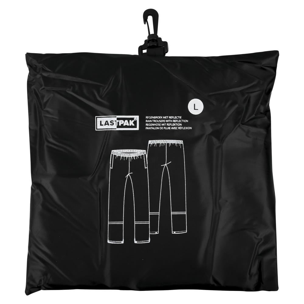 Pantalon de pluie noir avec reflets taille L