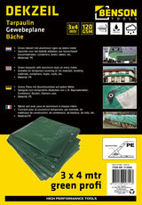 Bâche 3 x 4 m vert profi