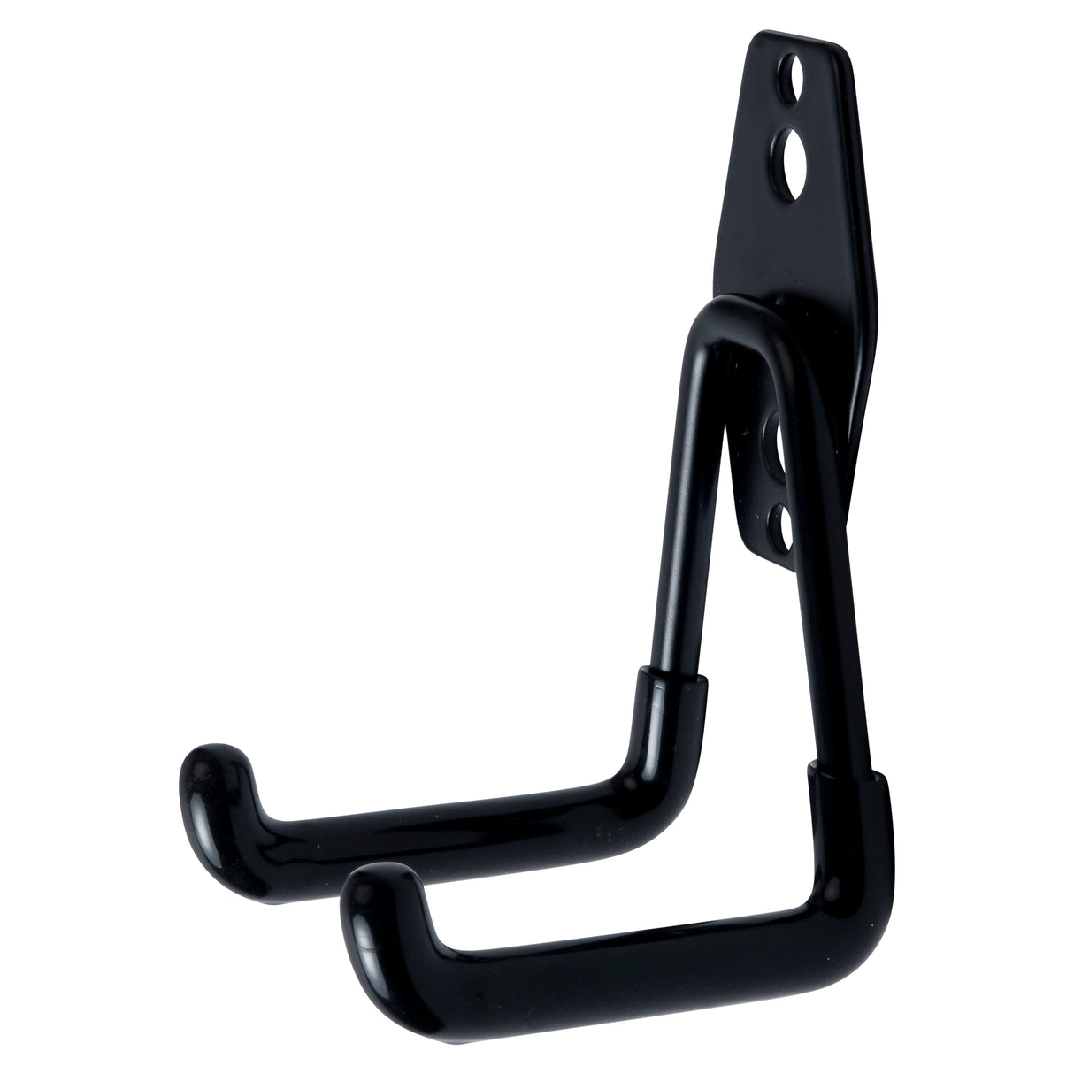Hook double multi purpose 70 x 60 mm black