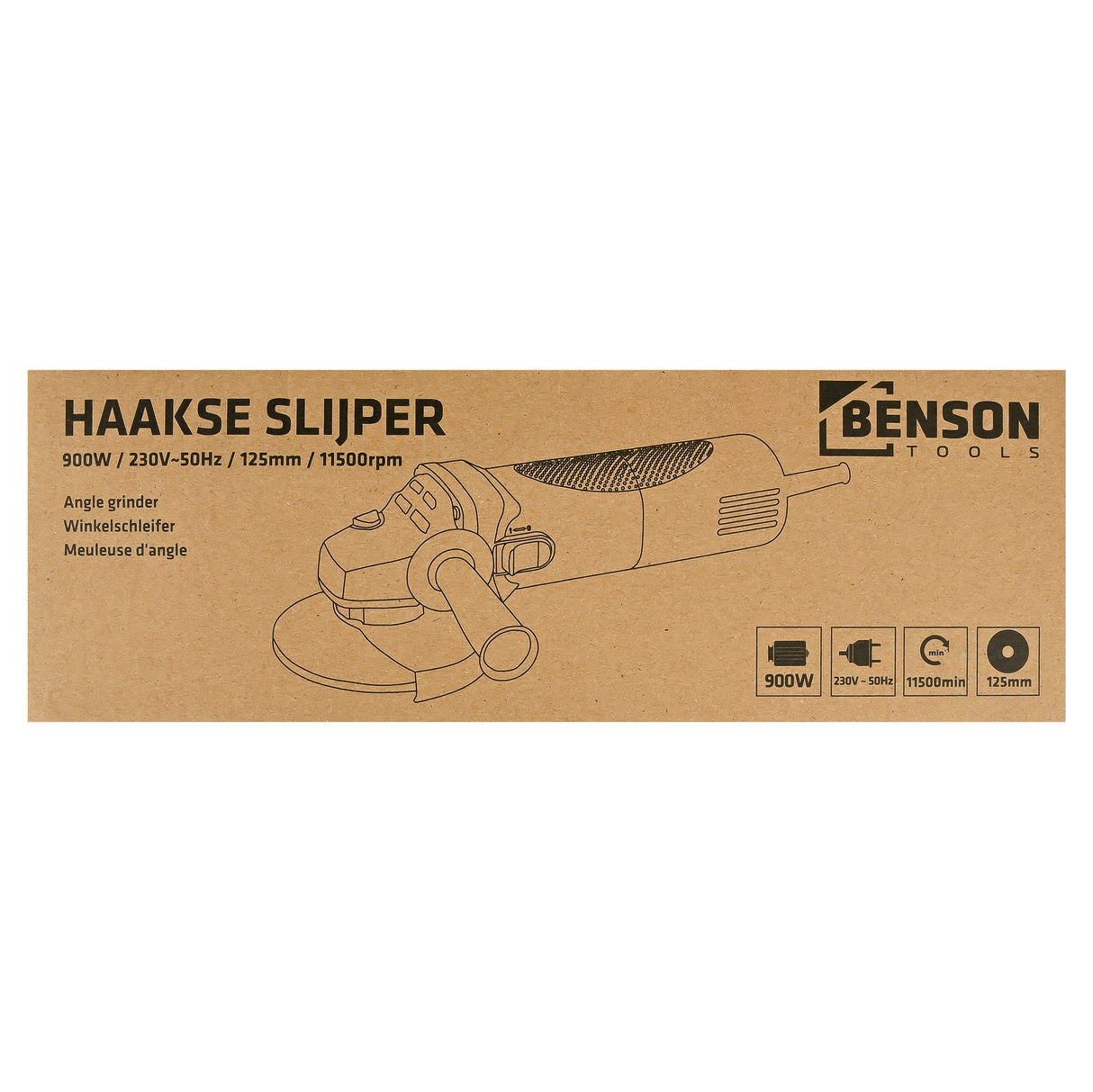 Angle grinder 125 mm 900W 11500rpm