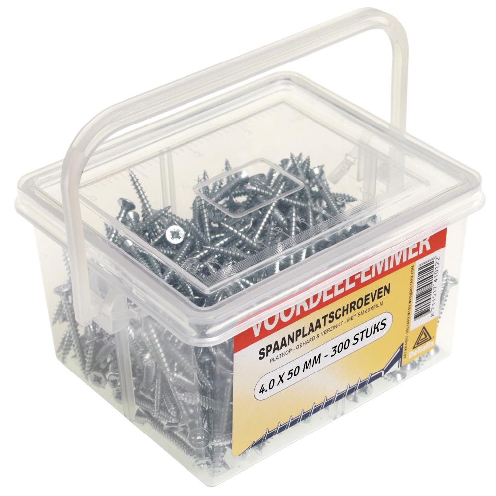 Deltafix Vis pour panneaux d'aggloméré 4.0 x 50 mm 300 pcs